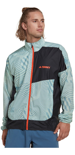 Chaqueta adidas Terrex Linen Hombre Green/grey