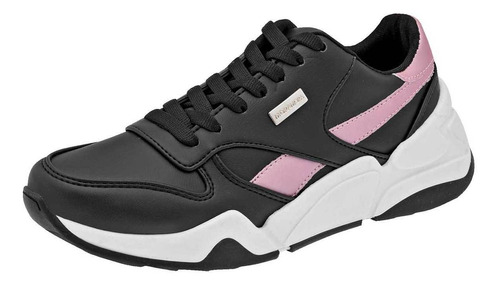 Tenis Mujer Moramora 107708 Negro Lila 098-645