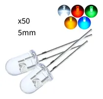 Comprar Diodos Led Colores Surtidos Alto Brillo 5mm 50 Piezas