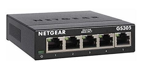 Conmutador No Administrado Netgear Gigabit Ethernet De 5 Pue