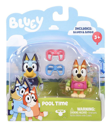 Bluey Figura Articulada Set X2 C/acc Int 13023 Disney Jr