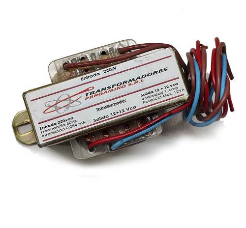 Transformador 220 A 12+12v 1a Potencia 12va 