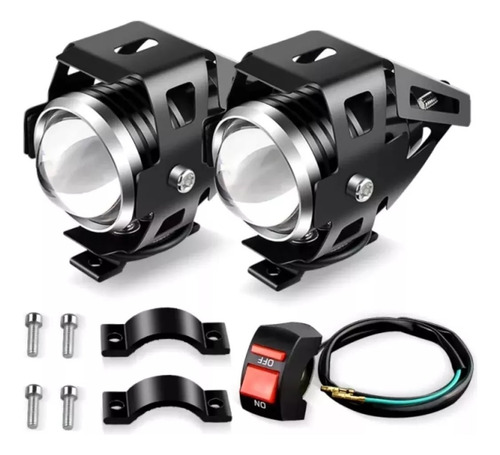 2 Faro Neblineros De Moto Incluye Swicth Encendido