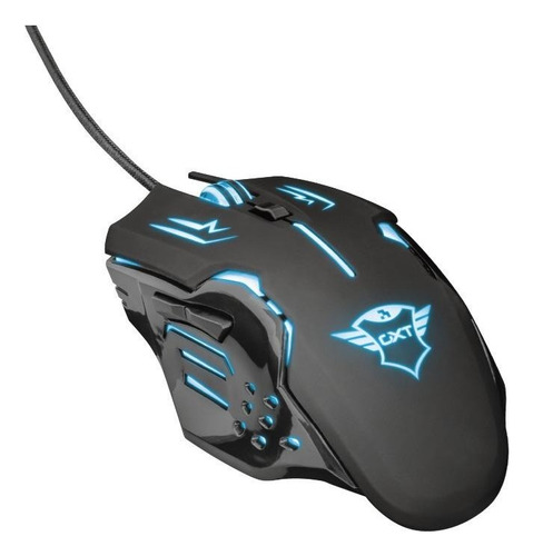 Mouse De Juego Trust Rava Gxt 108 Negro Negro