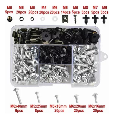 Kit De Tornillos De Carenado De Carcasa De Motocicleta 195 P