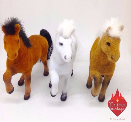 Caballo Felpa Potros Pata Levantada Animales Deco Potrillo