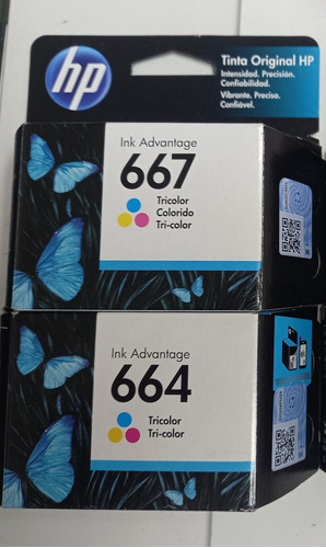 Imagen 2 de 2 de Cartuchos Hp Originales 667 664 662 Vigentes