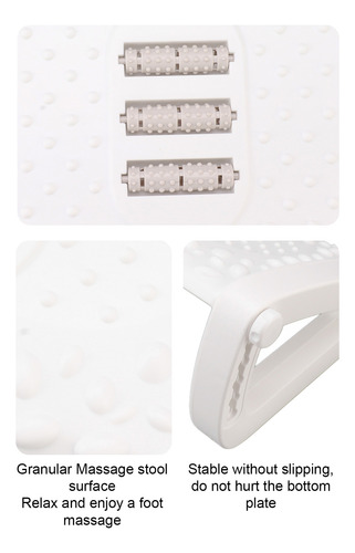 Apoio Para Os Pés Branco Branco Embaixo Da Mesa, Ajustável E