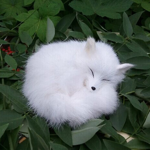 Simulación De Figuras De Animales Zorros De Peluche,