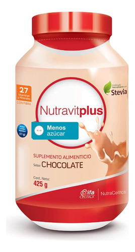 Nutravit Plus Endulzado Con Stevia 425g 