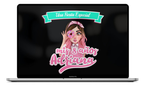 Logo Digital Mis Pastelitos Dona Personalizado Con Tu Nombre