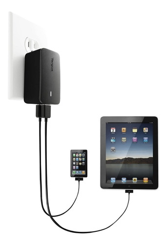 Cargador Para Celular / iPhone / iPad - 2 Puertos Usb Targus