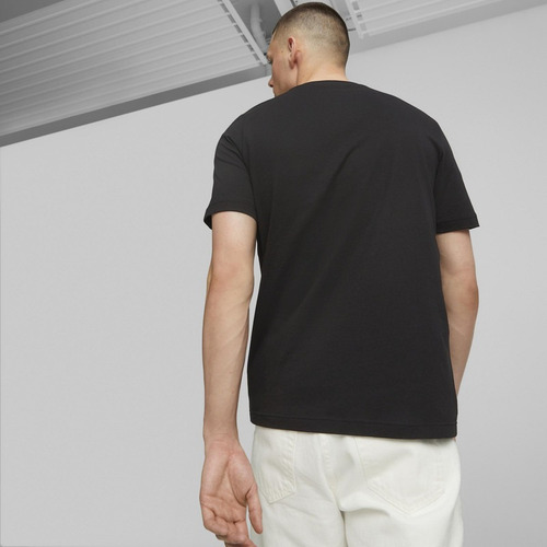 Imagen 4 de 8 de Polera Algodon Puma Art Graphic Tee Negro Hombre