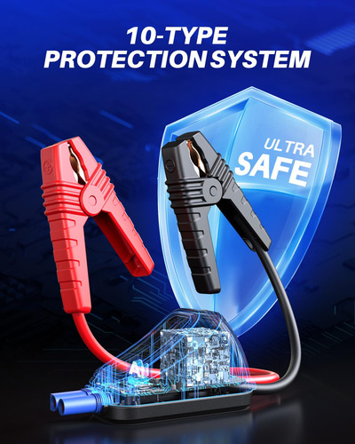 Jump Starter Autoone Js02 6000a Para Todo Tipo De Gasolina Y
