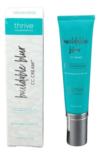 Thrive Causemetics Buildable Blur Cc Crema Spf 35 1.08oz Med