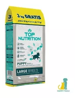 Gepsa Top Nutrition Super Premium Large Breed Perro Cachorro - Grande - 15 kg - Bolsa - Seca