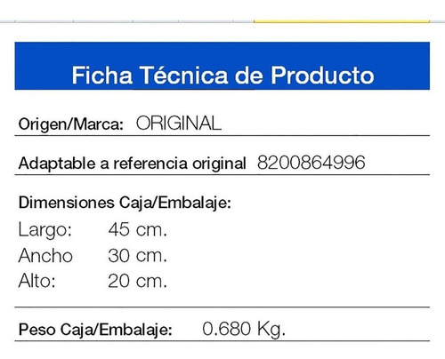 Imagen 2 de 10 de Guardaplast Delantero Para Renault Symbol