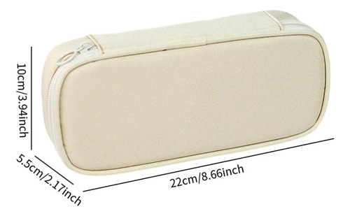 Case De Lápiz De Oxford, Papelería De Bolígrafo Beige