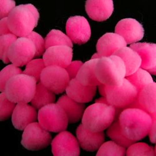 100 Bolas De Fieltro Pompones 25mm Color Rosa