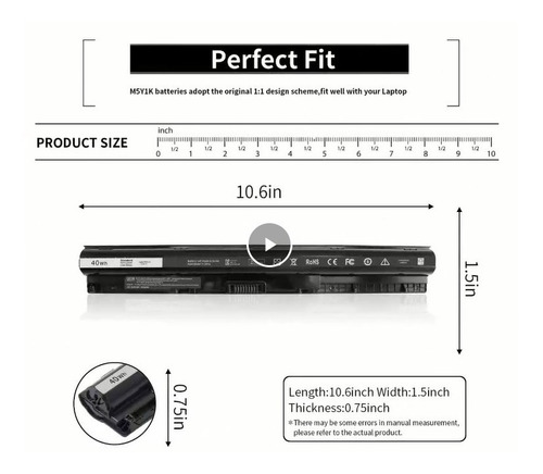 Imagen 3 de 5 de Batería Nueva De Repuesto Para Laptop
