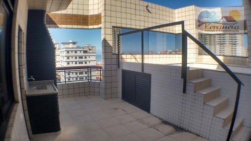 Imagem 2 de 30 de Cobertura Com 3 Dormitórios À Venda, 270 M² Por R$ 700.000,00 - Vila Assunção - Praia Grande/sp - Co0065