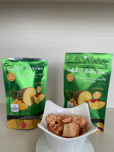 Botana Saludable De Piña Chamoy Crujiente 100% Natural