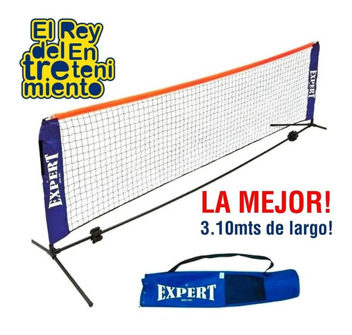 Set Red De Fútbol Tenis Playa + Soporte + Bolso - El Rey