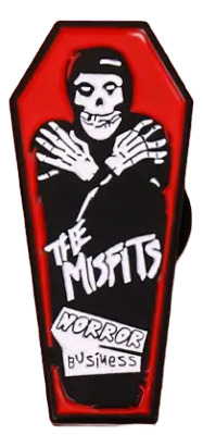 Pin Esmaltado Ataúd The Misfits Estilo Punk Rock Gótico