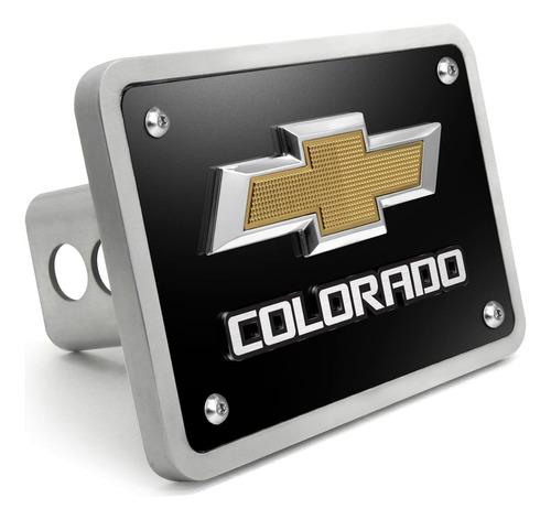 Ipick Image Made For Chevrolet Colorado 3d Gold Logo On Blac