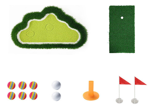 Golf Flotante Putt Mat Chipping Green Game Set Golpeando Mat