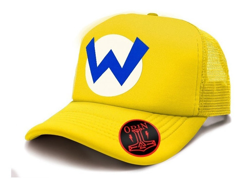 Gorra Trucker Personalizada Logo Wario Mario Bros