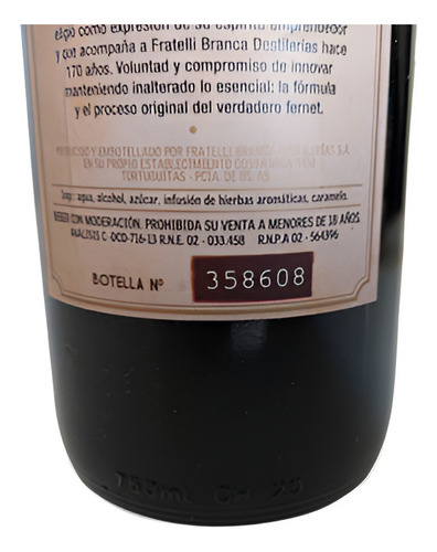 Fernet Branca Antiguo