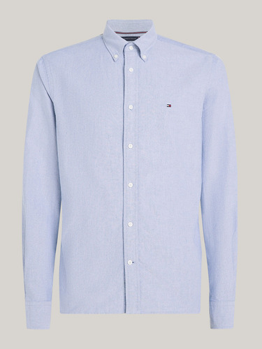 Camisa Oxf Heritage Regular Fit Celeste Tommy Hilfiger