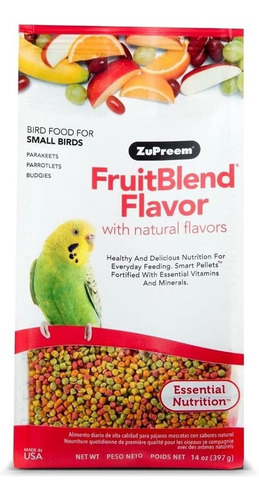 Alimento Premium Zupreem Fruitblend Periquito Australiano 39