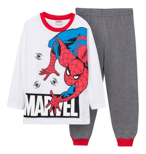 Pijama Manga Larga Hombre Araña Marvel Spiderman Original
