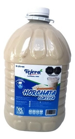 Horchata Concentrado Tejero Galón Grande De 5 Litros 1 Pz