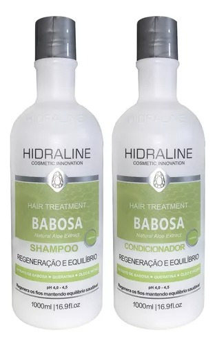  Hidraline - Hair Treatment Babosa Shampoo + Cond. 1l