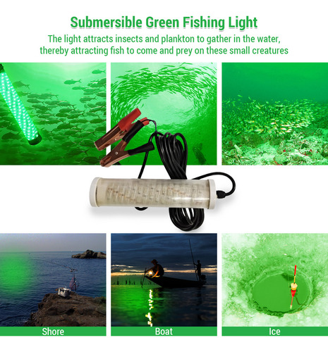 Luz De Pesca Sumergible Led De 12 V, Buscador De Peces Subac