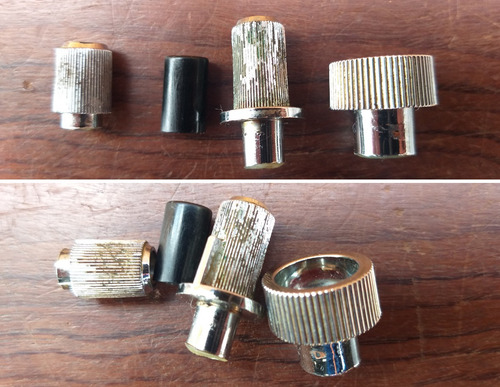 Botão Knobs Rádio National Rc 4863a Solid State Restaurar (Usado)