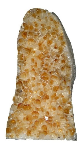 Mineral De Colección Bella Drusa De Cuarzo Citrino Pulida