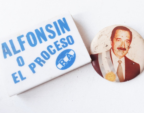 Pin Distintivo Prendedor Alfonsin Antiguo Lote Ucr Original