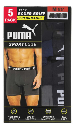 Boxer Puma Hombre 5 Pack Strech 100% Original Comodo Premium