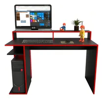 Comprar Escritorio Gamer Pc + Espacio Para Monitor Baires4 Color Rojo