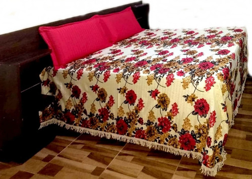 Imagem 1 de 2 de Cobre Leito La Bella Casal Padrão 3 Pç Colcha Floral
