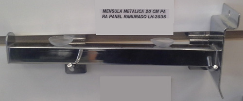 Gancho Mensula Para Panel P/vidrio 20 Cms X 10 Unidades