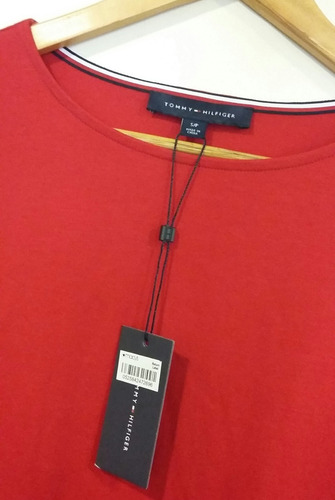 Remera Roja Tommy Hilfiger Talle S Nueva Entrega Ya