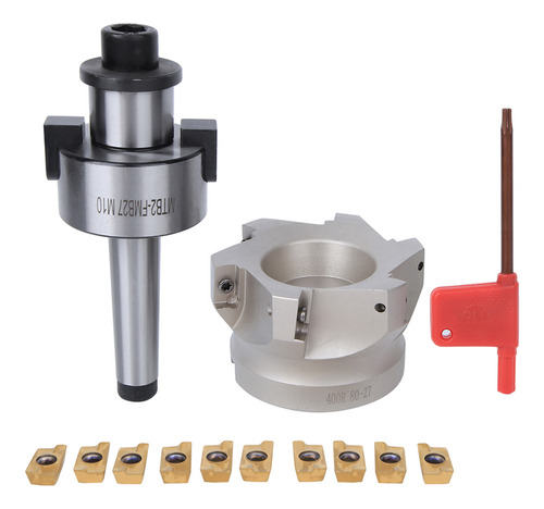 Face Mill Cutter Mt2 Fmb27 Collet Chuck Holder 80-27-6 Flute