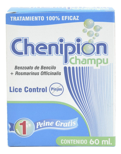  Shampoo Para Piojos Eficaz + Peine Chenipion