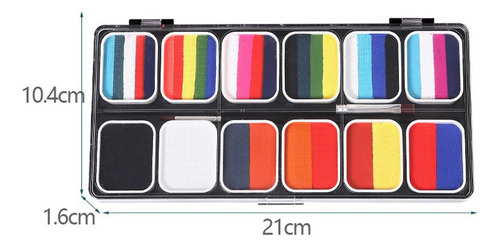 Kit De Maquiagem De Paleta De Óleo Para Pintura Facial 12