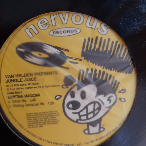 Vinilo Van Helden Jungle Juice Nervous Egyptian Records E1